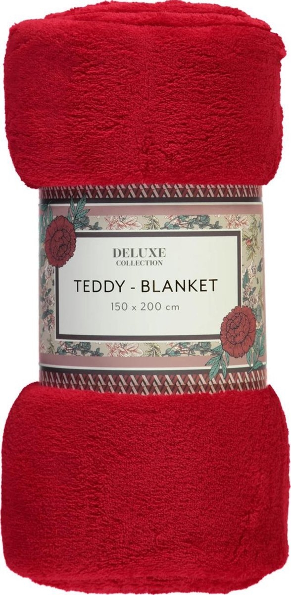 Catena Zelfgenoegzaamheid Voorschrift Sorprese Teddy - Fleece deken - Rood - 150 x 200 cm - Sorprese - Mode  accessoires voor Hem & Haar